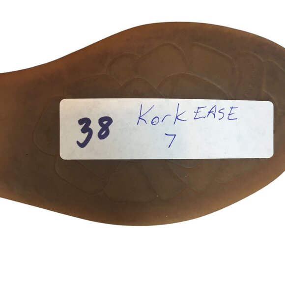 Kork-Ease Wedge Sandals Womens 7M Tan Leather With Cork Sole & Adjustable Buckle - Picture 10 of 10